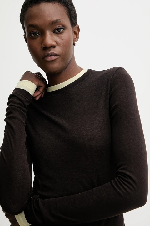 Miss Sixty longsleeve z dodatkiem wełny 2-pack kolor brązowy 6S3SJ3360A - zdjęcie produktu nr 2