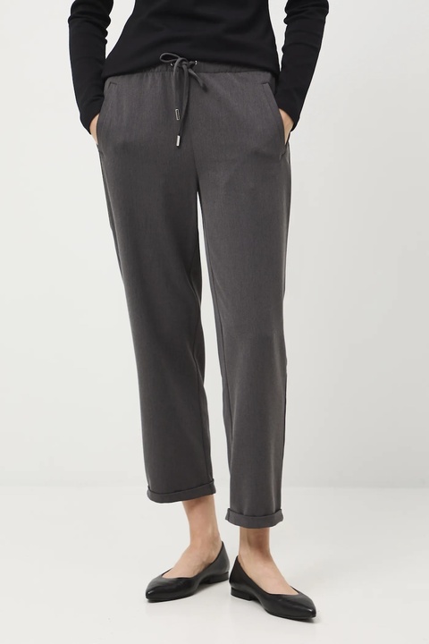 Medicine spodnie damskie kolor szary fason chinos medium waist - zdjęcie produktu nr 1