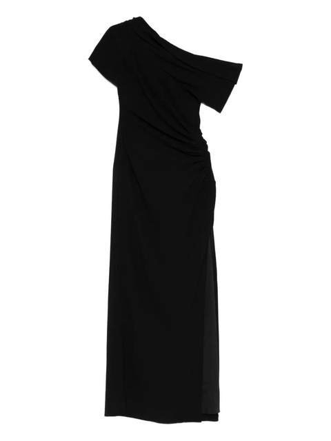 Simkhai Kally draped one-shoulder midi dress - Black - zdjęcie produktu nr 1