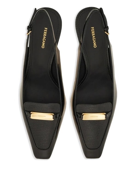 Ferragamo 55mm New Vara-buckle pumps - Black - zdjęcie produktu nr 2