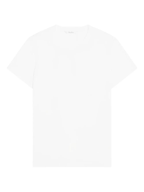 Max Mara logo-embroidered T-shirt - White - zdjęcie produktu nr 1