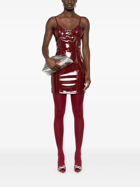Blumarine patent mini dress - Red - zdjęcie produktu nr 2