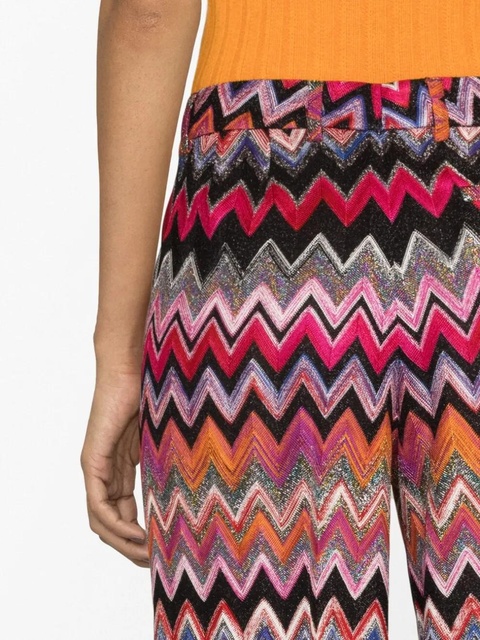 Missoni zigzag woven straight-leg trousers - Black - zdjęcie produktu nr 2
