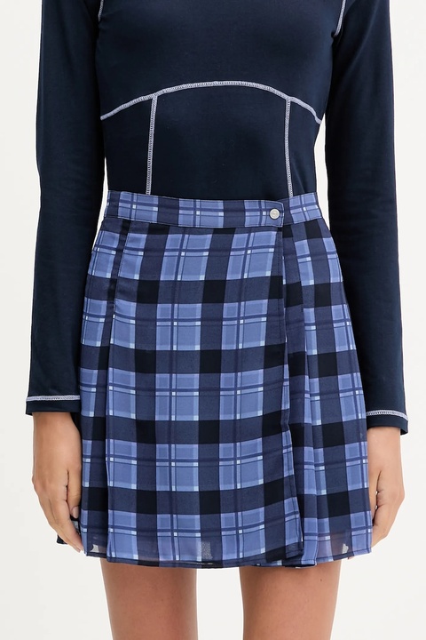 Tommy Jeans spódnica kolor granatowy mini rozkloszowana DW0DW21460 - zdjęcie produktu nr 1