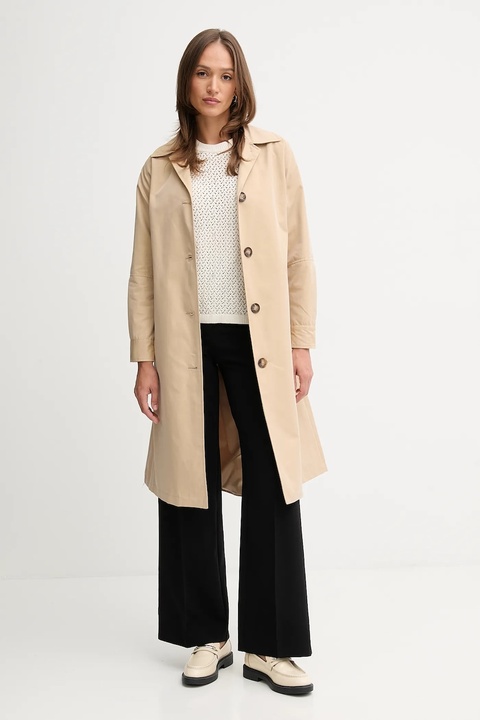 Pedro del Hierro sweter bawełniany damski kolor beżowy lekki 3512895 - zdjęcie produktu nr 2