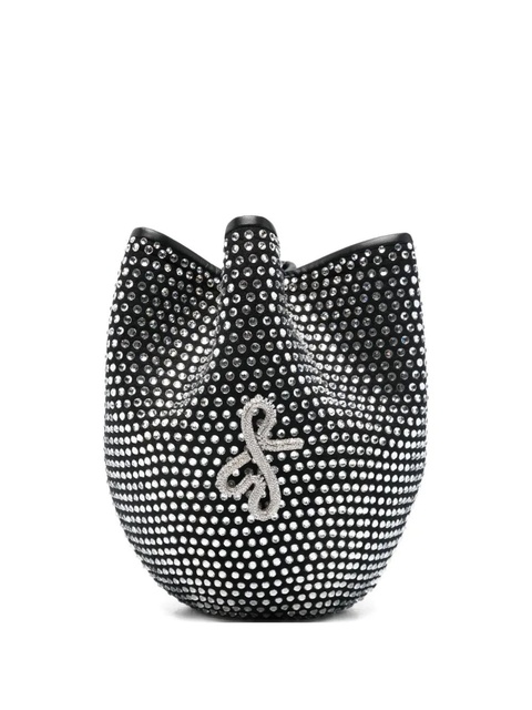Ruslan Baginskiy crystal-embellished bucket bag - Black - zdjęcie produktu nr 1