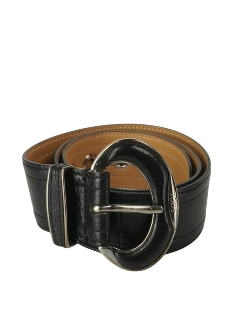 Tod's grommets buckled leather belt - Black - zdjęcie produktu nr 1