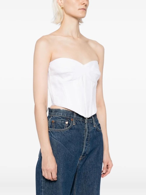 Reformation Pacie linen top - White - zdjęcie produktu nr 1