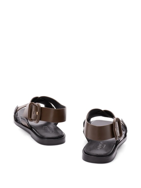 Tod's leather sandals - Brown - zdjęcie produktu nr 1