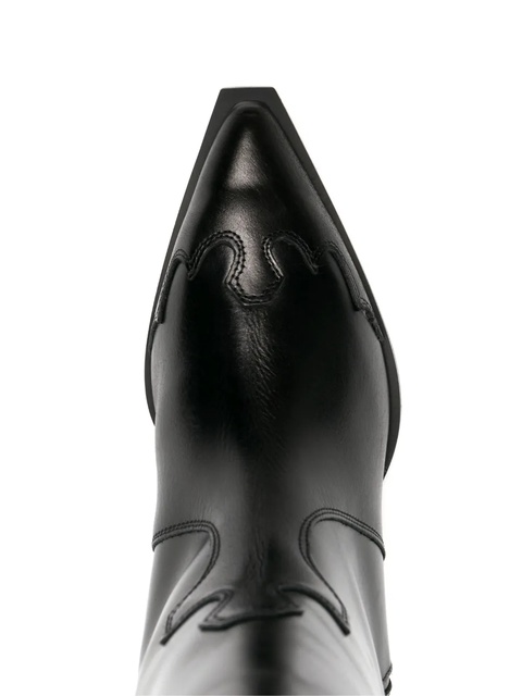 Aeyde 50mm pointed-toe knee boots - Black - zdjęcie produktu nr 2