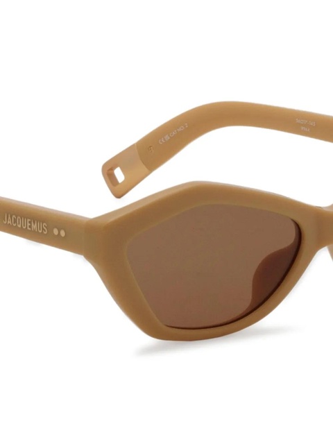 Jacquemus geometric-frame sunglasses - Neutrals - zdjęcie produktu nr 2