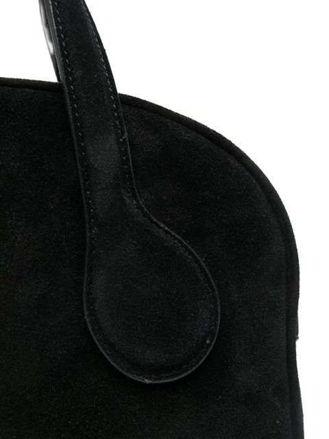 Liffner mini suede satchel bag - Black - zdjęcie produktu nr 2