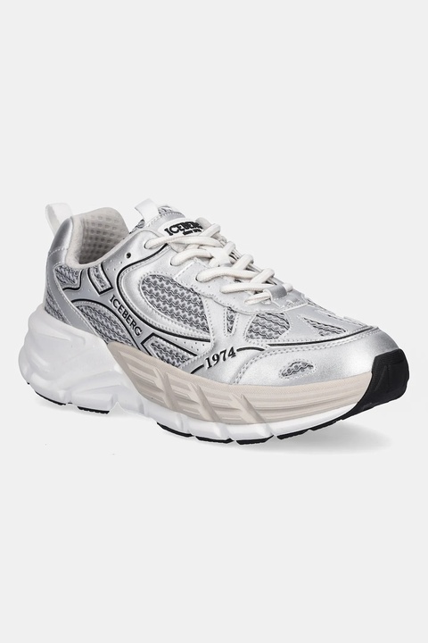 Iceberg sneakersy ICB-ONE damskie kolor srebrny ID21370P - zdjęcie produktu nr 1
