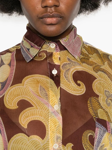 ETRO floral-print shirt - Brown - zdjęcie produktu nr 2