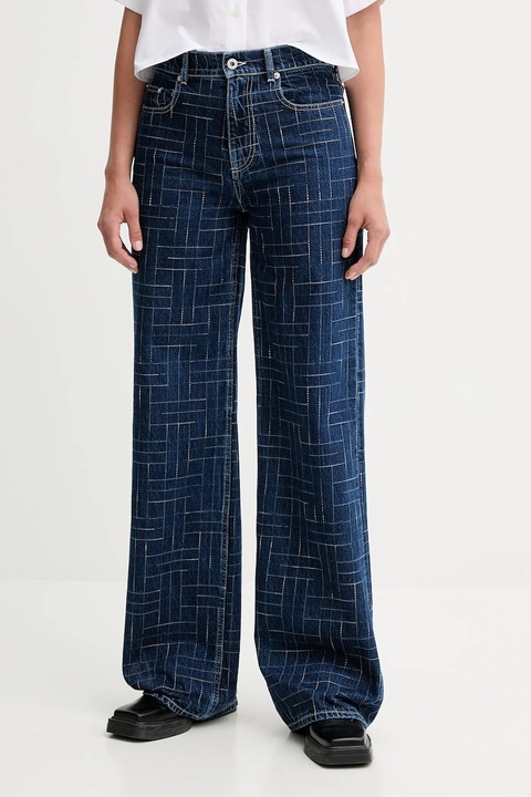 Kenzo jeansy damskie kolor niebieski FF62DP2176V3 - zdjęcie produktu nr 1