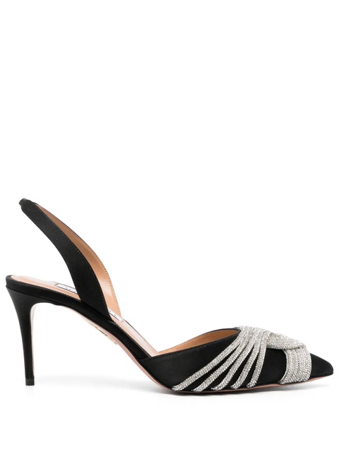 Aquazzura Gatsby 75mm slingback pumps - Black - zdjęcie produktu nr 1