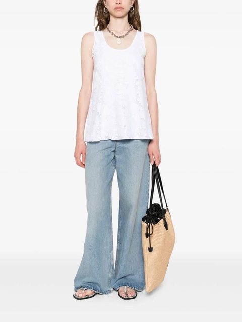 Max Mara lace-detailing top - White - zdjęcie produktu nr 2