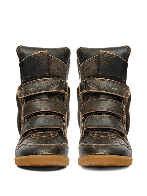ISABEL MARANT Bekett leather sneakers - Brown - zdjęcie produktu nr 2