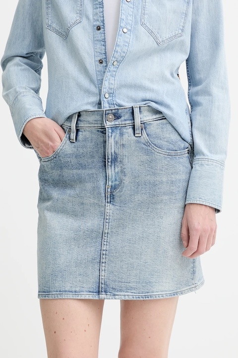 G-Star spódnica jeansowa kolor niebieski mini prosta D24387-D930 - zdjęcie produktu nr 1