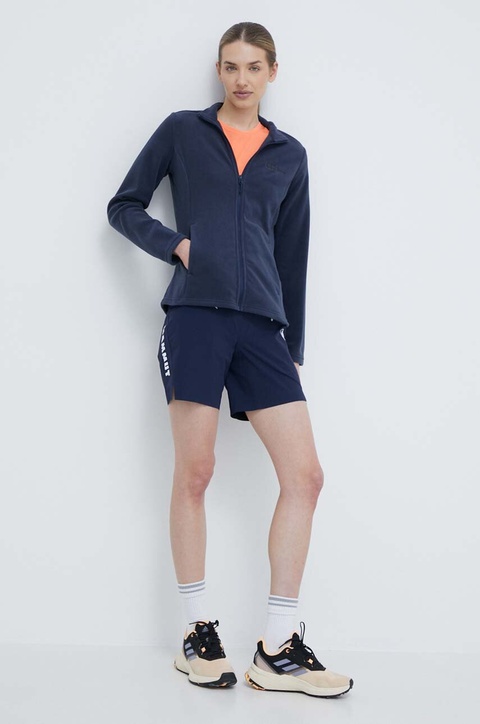 Jack Wolfskin bluza sportowa Taunus kolor granatowy gładka 1711391 - zdjęcie produktu nr 2