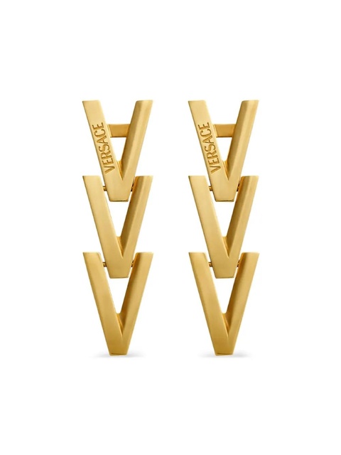 Versace V2025 Chain drop earrings - Gold - zdjęcie produktu nr 1