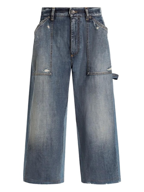 Dolce & Gabbana distressed cropped jeans - Grey - zdjęcie produktu nr 1