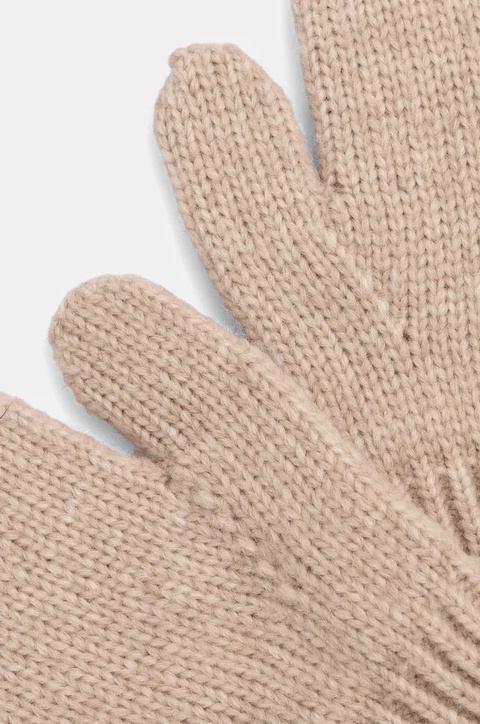 Answear Lab rękawiczki z wełny merino kolor beżowy - zdjęcie produktu nr 1