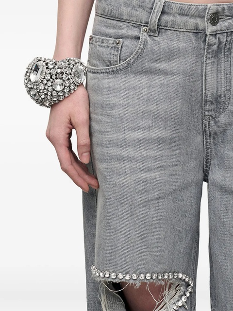AREA crystal cluster cuff bracelet - Silver - zdjęcie produktu nr 1