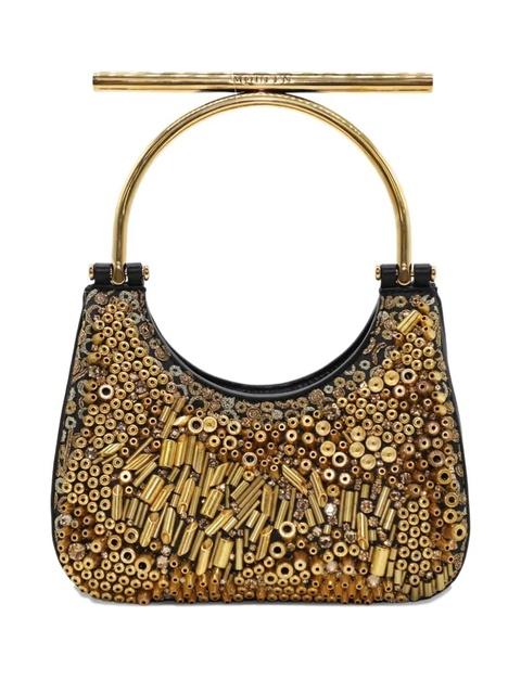Alexander McQueen bead-embellishment mini bag - Gold - zdjęcie produktu nr 2