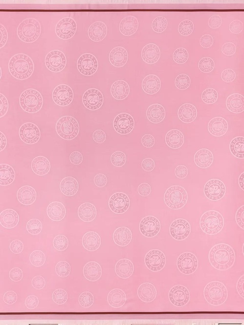 Longchamp La Médaille fringed scarf - Pink - zdjęcie produktu nr 1