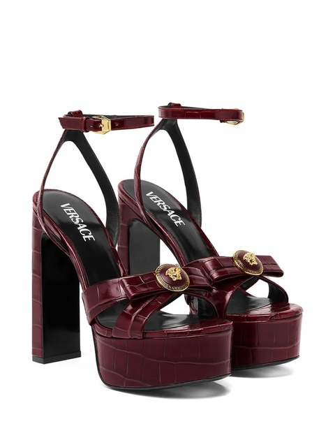 Versace 140mm Gianni Ribbon sandals - Red - zdjęcie produktu nr 2
