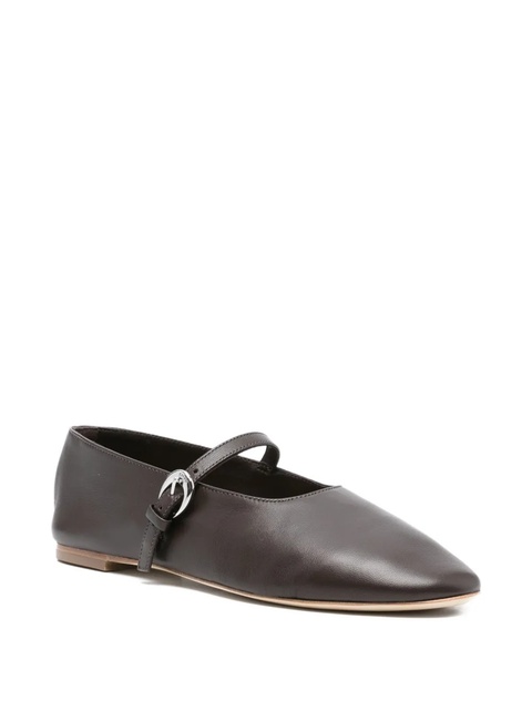 STAUD buckle-strap leather flats - Brown - zdjęcie produktu nr 1