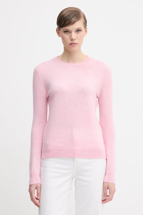 United Colors of Benetton sweter wełniany damski kolor różowy lekki 1002D1K01 - zdjęcie produktu nr 1