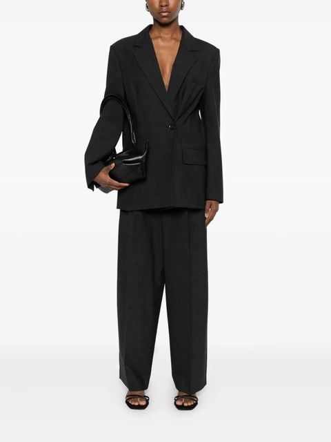 SOLOTRE notched-lapel blazer - Black - zdjęcie produktu nr 1