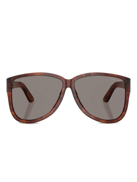 Miu Miu Eyewear tortoiseshell-pattern sunglasses - Brown - zdjęcie produktu nr 1