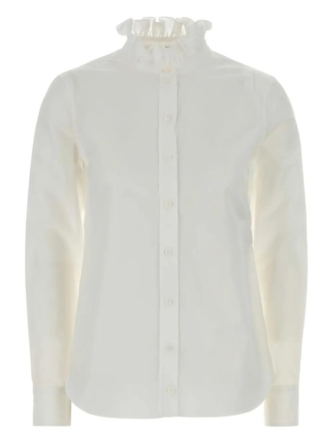 Alexander McQueen ruffle-collar shirt - White - zdjęcie produktu nr 1