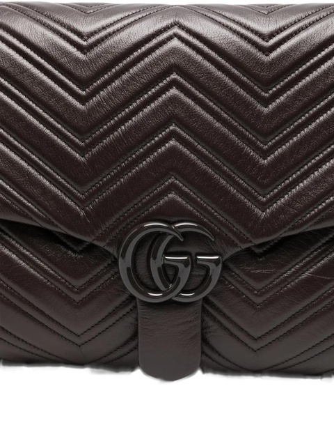 Gucci maxi GG Marmont shoulder bag - Brown - zdjęcie produktu nr 1