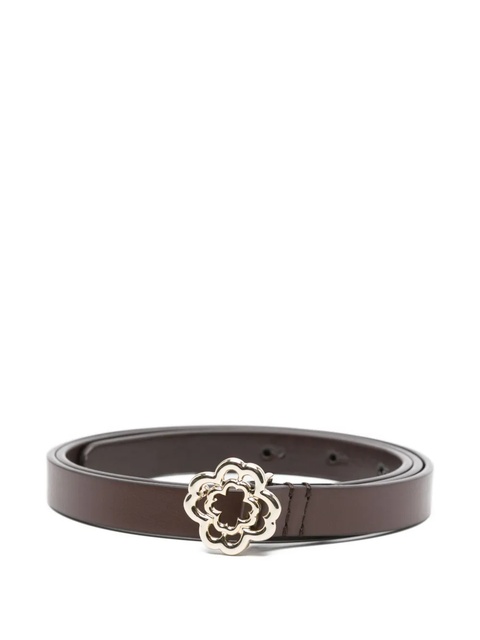 Maje clover-buckle leather belt - Brown - zdjęcie produktu nr 2