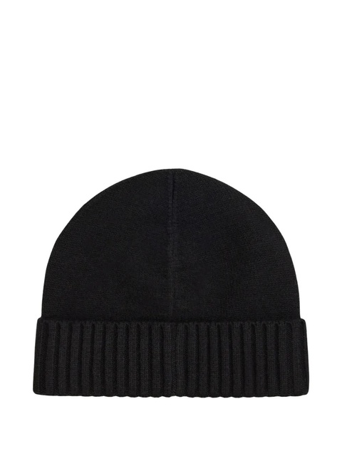 Lauren Ralph Lauren ribbed button beanie hat - Black - zdjęcie produktu nr 1