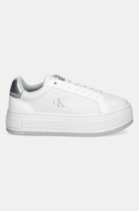 Calvin Klein Jeans sneakersy BOLD FLATF LOW LACE MG kolor biały YW0YW01766 - zdjęcie produktu nr 2