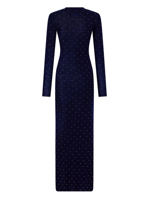 Rabanne beaded long-sleeve gown - Blue - zdjęcie produktu nr 2