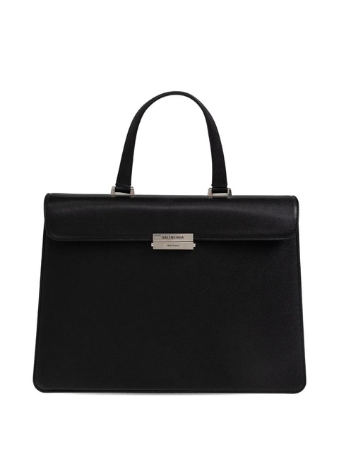Balenciaga logo-plaque tote bag - Black - zdjęcie produktu nr 1
