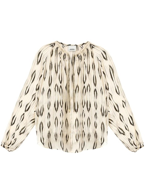 ISABEL MARANT Syra blouse - Neutrals - zdjęcie produktu nr 1