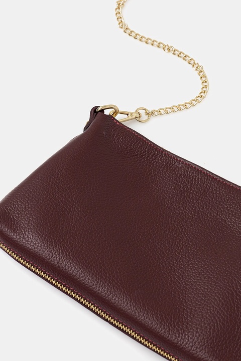 Answear.LAB torebka skórzana kolor bordowy - zdjęcie produktu nr 2