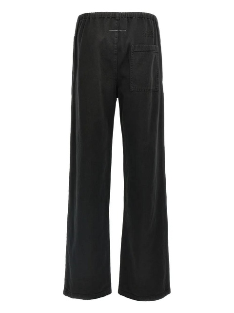 MM6 Maison Margiela drawstring-waistband jeans - Black - zdjęcie produktu nr 1