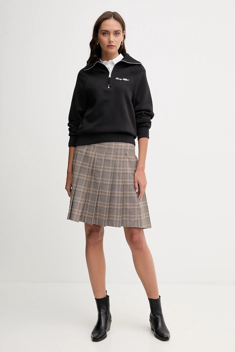 Tommy Hilfiger bluza damska kolor czarny gładka WW0WW46632 - zdjęcie produktu nr 2