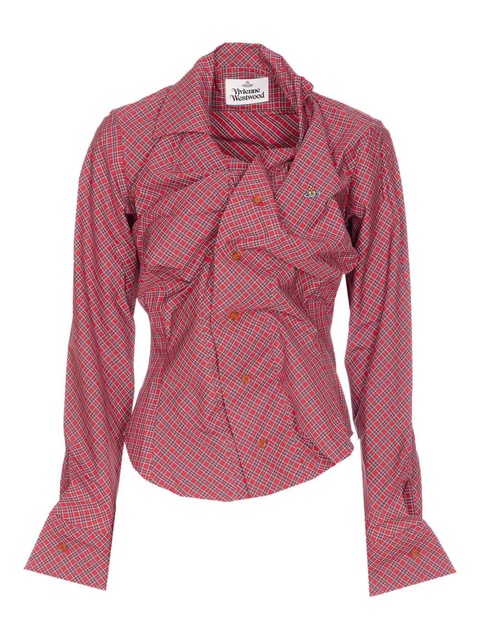 Vivienne Westwood tartan embroidered shirt - zdjęcie produktu nr 1