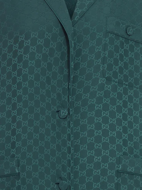 Gucci GG silk shirt - Green - zdjęcie produktu nr 2