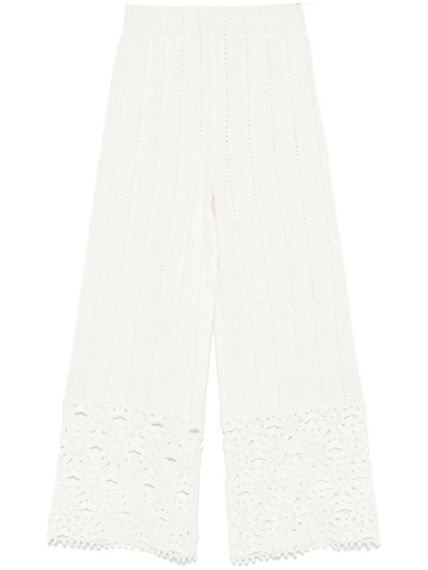 Maje crochet-knit trousers - White - zdjęcie produktu nr 1