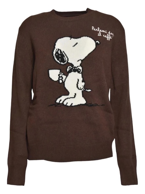 MC2 Saint Barth embroidered crew-neck sweater - Brown - zdjęcie produktu nr 2